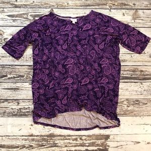 Purple Paisley Lularoe Irma Medium